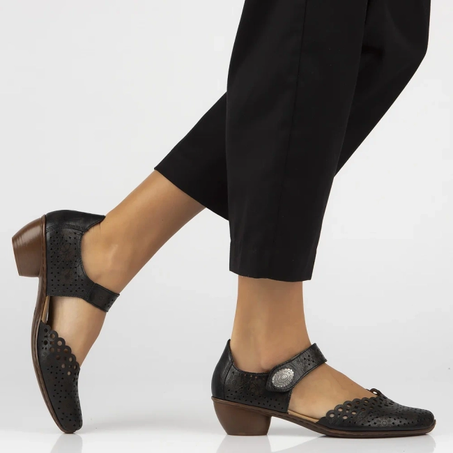 Leather shoes Filippo 43753-00 black