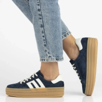 Skórzane sneakersy Filippo DP6744/25 NV granatowe