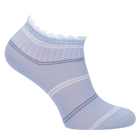 Skarpety damskie 2508-1 paski niebieskie