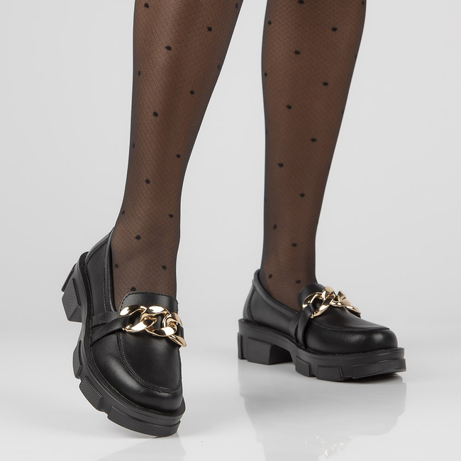 Leather shoes Filippo DP3221/21 BK black