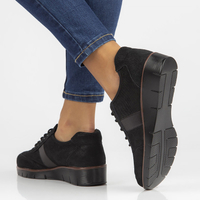 Leather shoes Filippo DP028/22 BK black