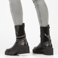 Leather ankle boots Simen 4455A Black