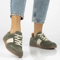 Leather sneakers Filippo DP6770/25 KH khaki