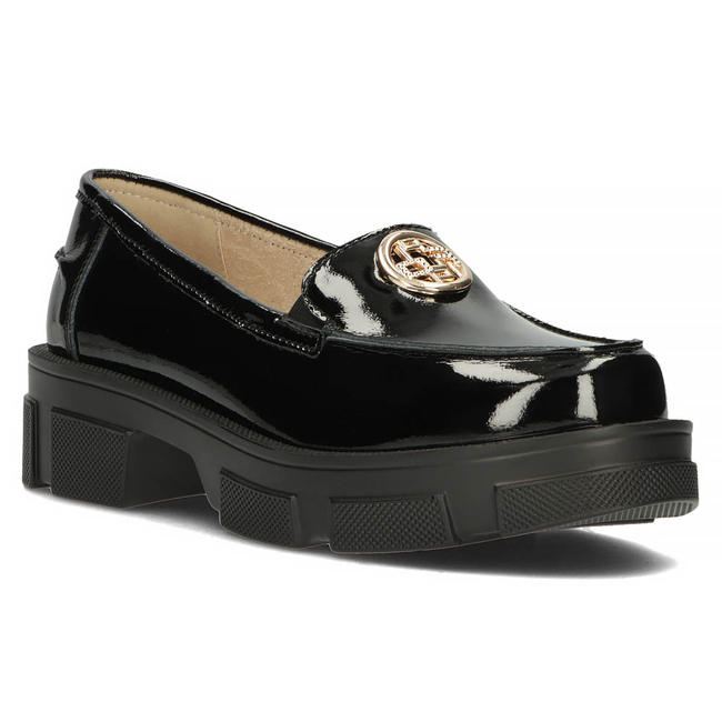 Leather shoes Filippo DP3712/22 BK black