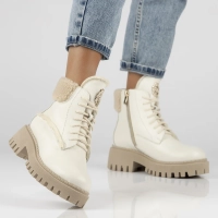 Leather boots Filippo 60374 beige