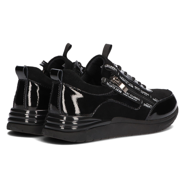 Leather sneakers Filippo DP3149/21 BK black