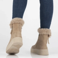 Leather ankle boots DBT6484/24 BE beige