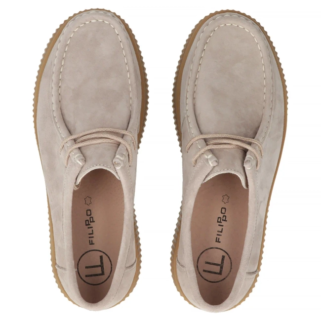 Leather shoes Filippo DP7500/26 BE beige