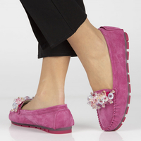Leather loafers Filippo DP4549/22 FH pink