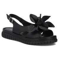 Leather sandals Filippo DS6965/26 BK black