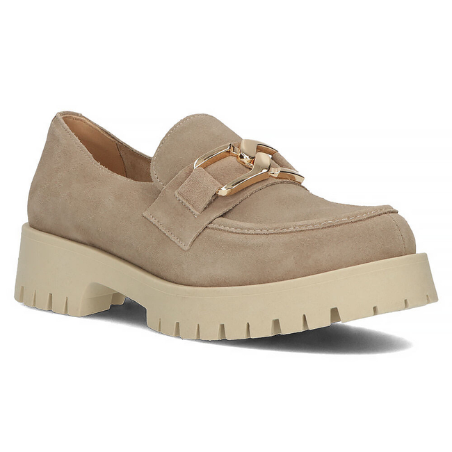 Leather shoes Filippo 20089 taupe