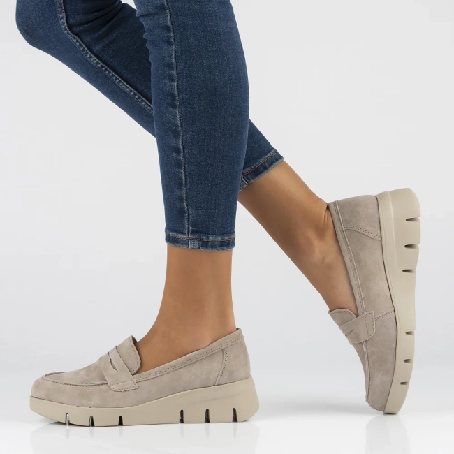 Leather shoes DP6248/24 BE beige