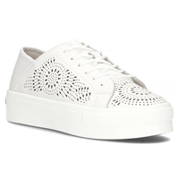 Leather shoes FILIPPO DP3529/22 WH białe