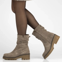 Leather ankle boots Filippo DBT6402/25 TP taupe