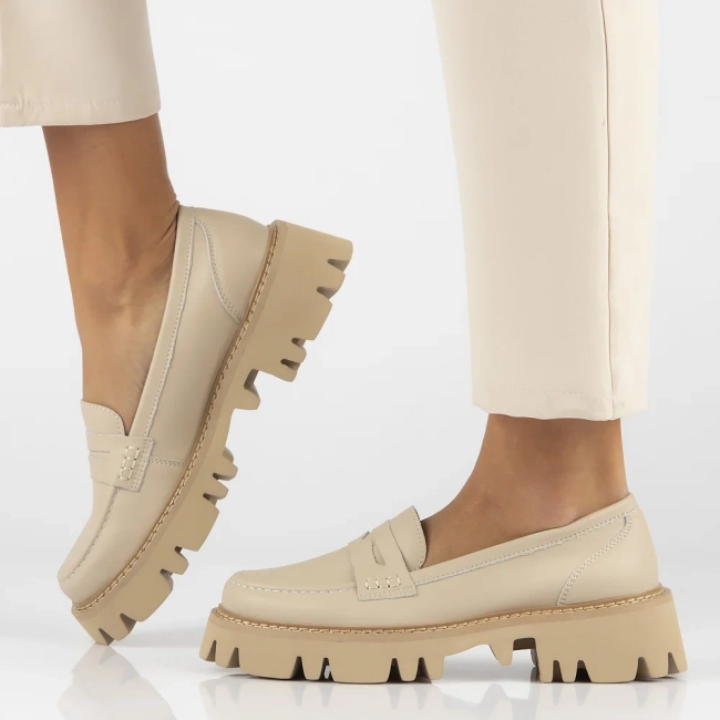 Leather shoes Filippo DP6088/24 BE beige