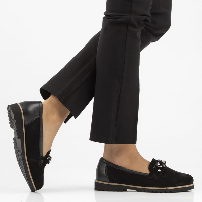 Leather shoes Filippo DP4134/22 BK black