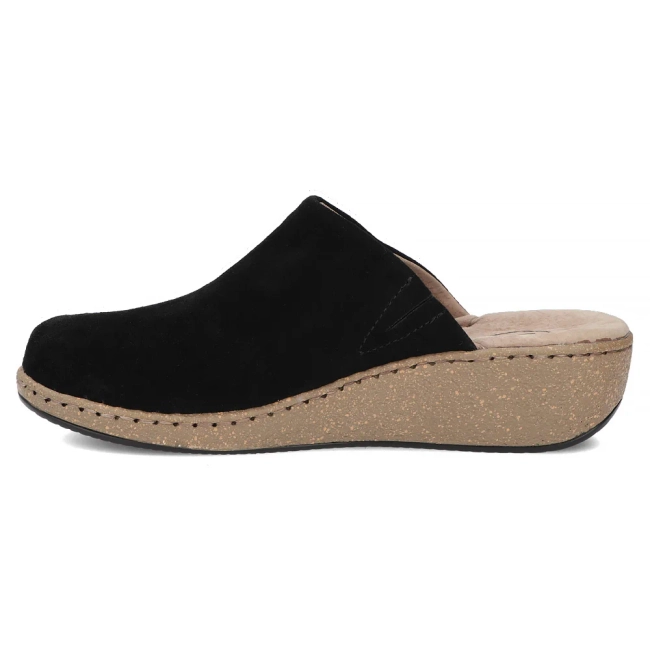 Leather flip-flops Filippo DK7567/26 BK black