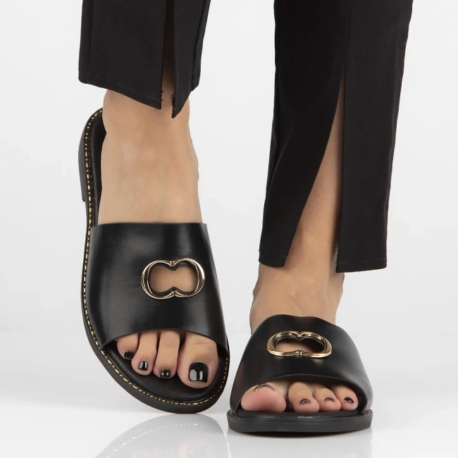 Slippers Filippo DK6216/24 BK black