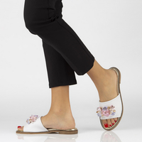 Leather flip-flops Filippo 177 white