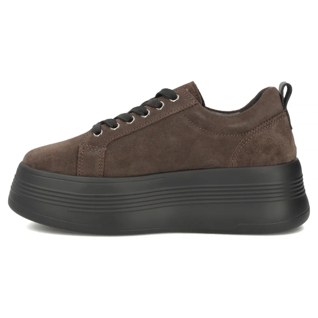 Leather sneakers Filippo DP8114/26 D BR brown