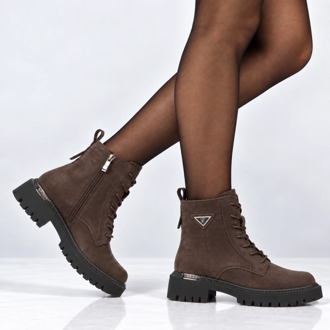 Skórzane botki Filippo DBT8063/26 D BR brązowe