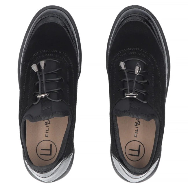Leather shoes Filippo DP8106/26 BK black
