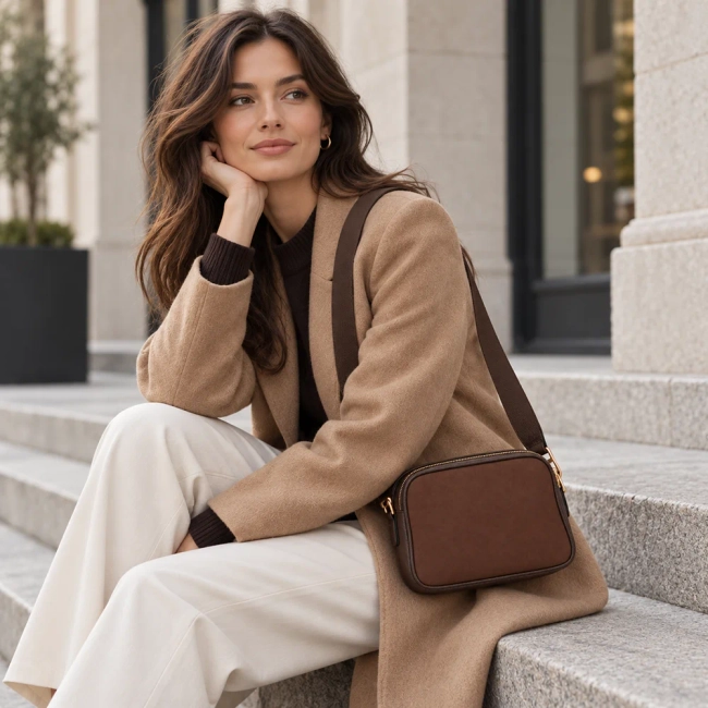 Brown handbag Aria