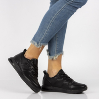 Skórzane sneakersy Filippo DP2017/21 BK czarne