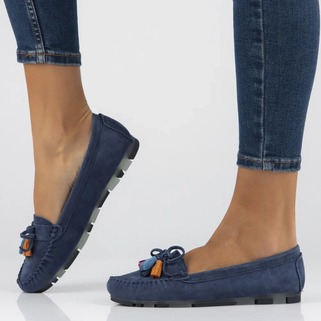 Leather loafers Filippo DP6136/24 NV navy