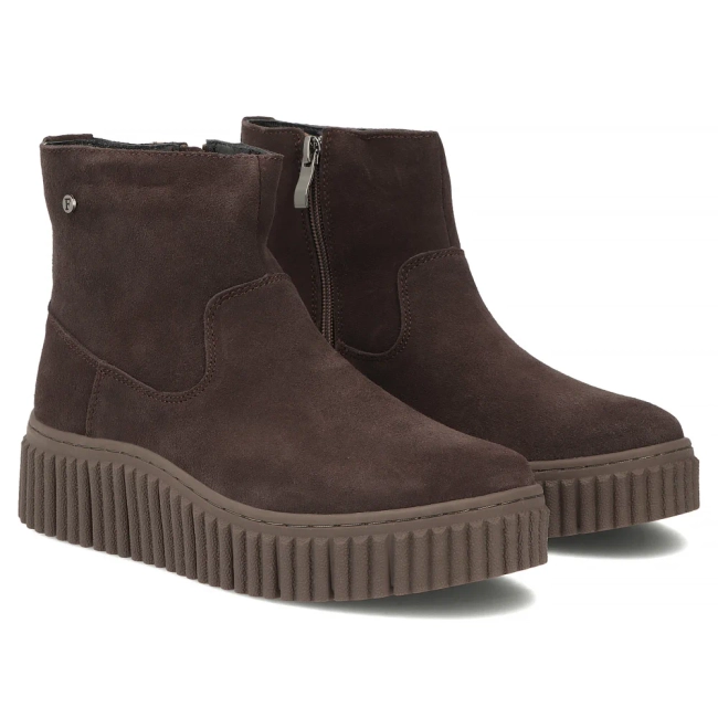 Leather ankle boots Filippo DBT8336/26 D BR dark brown