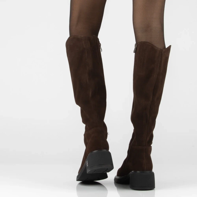 Leather heeled boots Filippo DKZ8215/26 TP dark brown