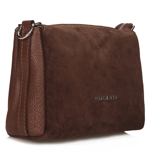 Leather handbag Toscanio G91 brown