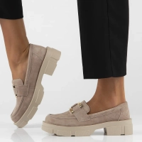 Leather shoes Filippo DP6099/24 BE beige