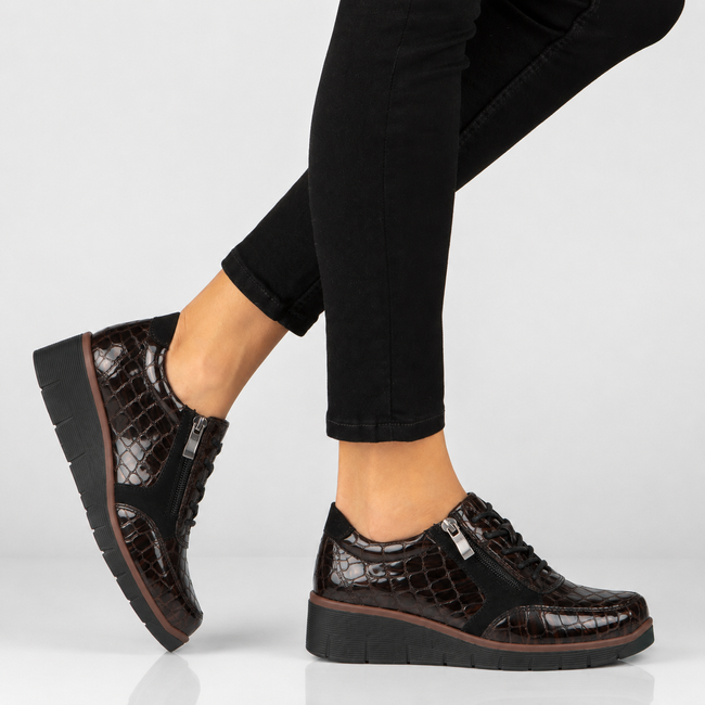 Leather shoes Filippo DP4912/26 BR CR brown