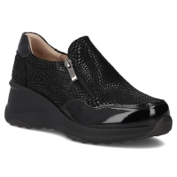 Leather shoes Filippo DP6473/25 BK PT black