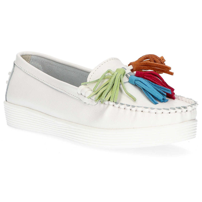 Leather loafers Filippo DP1261/20 WH white