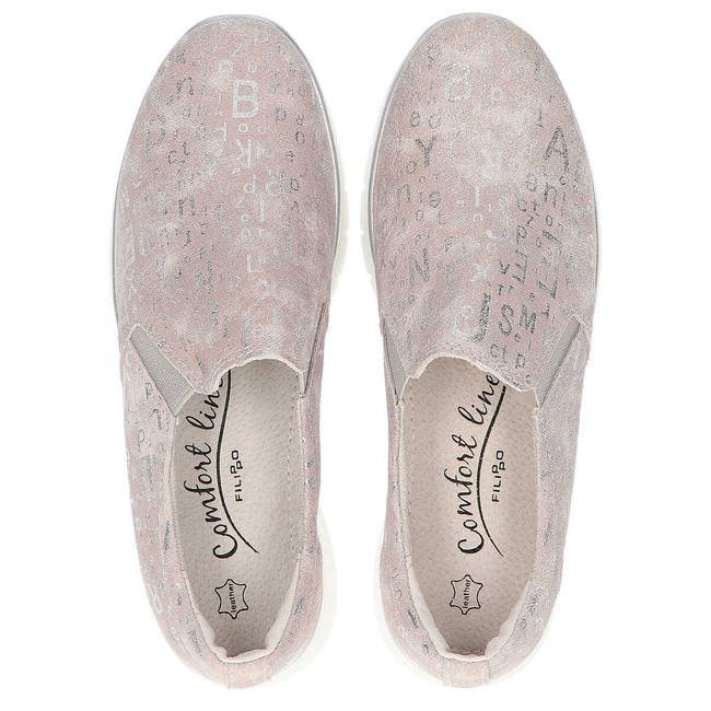 Leather shoes Filippo DP1325/20 GR gray