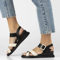 Leather sandals Filippo DS6874/25 BE beige