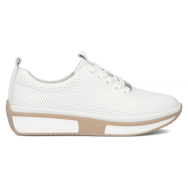 Leather sneakers Filippo DP6740/25 WH white