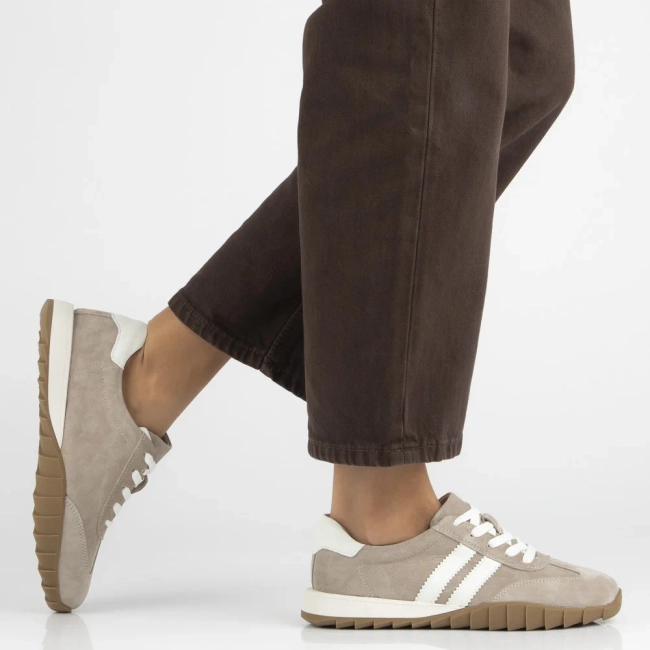 Leather sneakers Filippo DP7534/26 BE beige