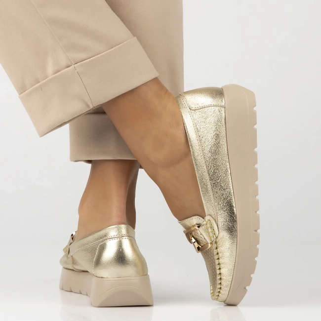 Leather loafers Filippo DP6827/25 GO gold