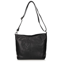 Handbag Toscanio Leather Messenger Bag 211 black