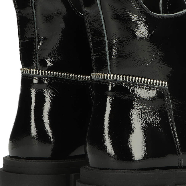 Leather boots Filippo 572 black lacquered