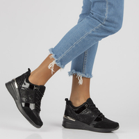 Skórzane Sneakersy Filippo DP3170/21 BK czarne