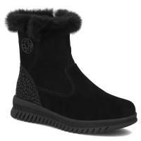 Skórzane botki Filippo DBT7271/25 BK czarne