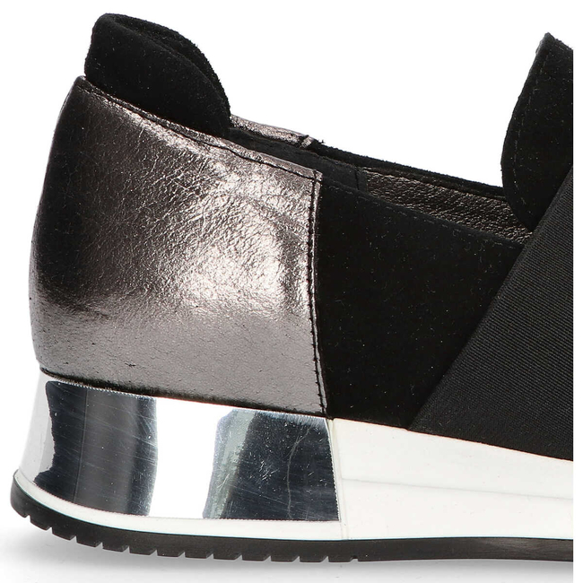 Shoes Filippo 018 Black Suede/Nickel