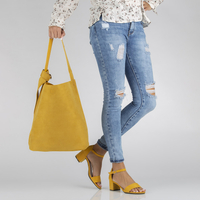 Torebka Filippo Hobo TD0140/22 YL żółta dwustronna