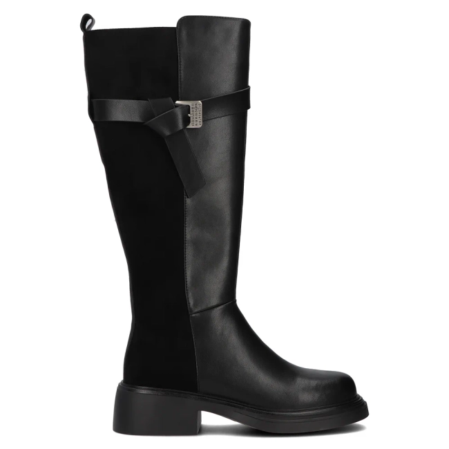 Leather boots DKZ6404/24 BK black