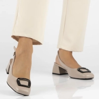 Leather pumps Filippo DP6183/25 BE beige
