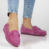 Leather loafers Filippo DP3630/23 FH pink